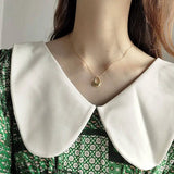 925 Sterling Silver Water Drop Pendant Necklace Minimalist Style Accessory