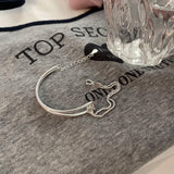 925 Silver Asymmetry Chain Bracelets for Women