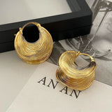 925 Silver Geometric 18k Hoop Earrings for Women