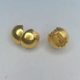 925 Silver Frosted Sphere Hoop Earrings for Women Geometric Jewelry