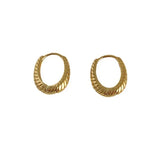 925 Silver Oval Hoop Earrings for Women Party Fine Jewelry