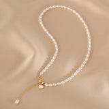 925 Silver Pearl Shell Heart Choker Necklace Women Fine Jewelry