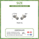 925 Silver Pearl Twisted Hoop Earrings Minimalist Vintage Jewelry