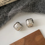925 Silver Zircon Star Hoop Earrings Fine Jewelry