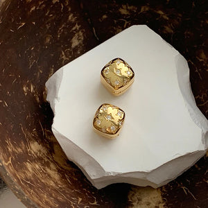 925 Silver Zircon Star Hoop Earrings Fine Jewelry