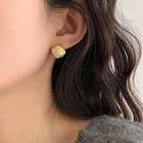 925 Silver Zircon Star Hoop Earrings Fine Jewelry