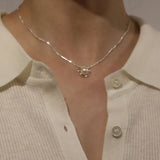 925 Silver Pearl Pendant Necklace Women's Fine Jewelry