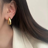 925 Silver Water Drop Stud Earrings Fine Jewelry