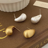 925 Silver Water Drop Stud Earrings Fine Jewelry