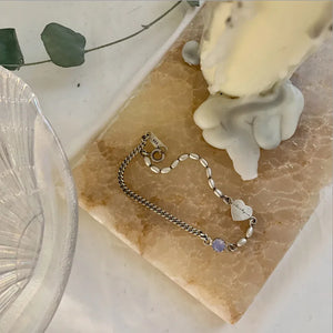 925 Silver Heart Zircon Women's Bracelet