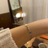 925 Silver Heart Zircon Women's Bracelet