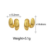 925 Silver Geometric Stud Earrings for Women Minimalist Jewelry