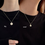 925 Silver The Little Prince Statue Coins Chokers Necklace