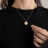 925 Silver The Little Prince Statue Coins Chokers Necklace