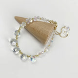925 Silver Water Drop Crystal Charm Bracelet Women Vintage Jewelry