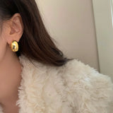 Sterling Silver Geometric Hoop Earrings for Women