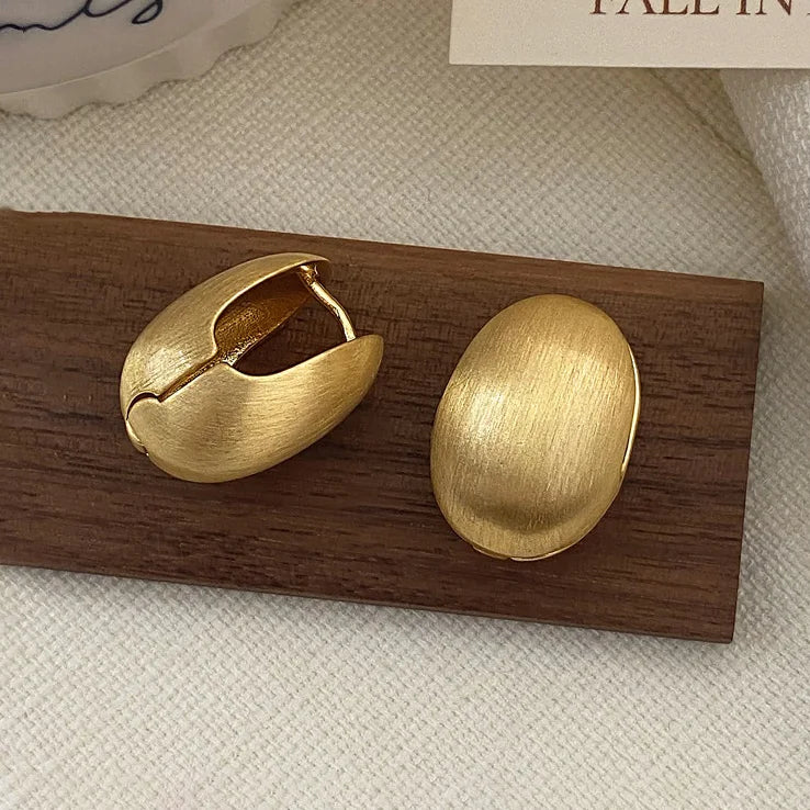 Sterling Silver Geometric Hoop Earrings for Women