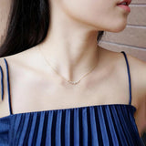 925 Silver Zircon14K Choker Necklace For Women
