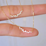 925 Silver Zircon14K Choker Necklace For Women