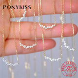 925 Silver Zircon14K Choker Necklace For Women