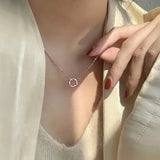 925 Silver Minimalist Zircon Choker Necklace for Women