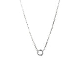 925 Silver Minimalist Zircon Choker Necklace for Women