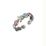 S925 Sterling Silver Irregular Flowers Adjustable Ring for Women
