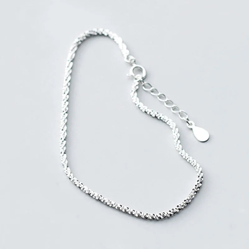 S925 Silver Chain Bracelets for Women - Delicate Gift