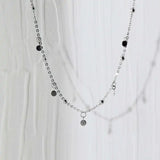 S925 Sterling Silver Bead Choker Necklace Chain for Women
