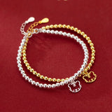 925 Sterling Silver Zodiac Tiger Head Beads Pendant