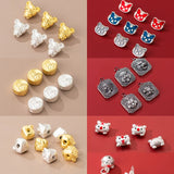 925 Sterling Silver Zodiac Tiger Head Beads Pendant