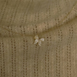 925 Silver Butterfly Zircon Choker Necklace 14K