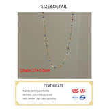 925 Silver Bead Chain Choker Necklace Women Fine Jewelry