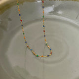 925 Silver Bead Chain Choker Necklace Women Fine Jewelry