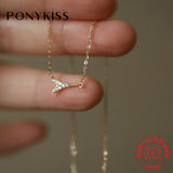 925 Sterling Silver Eiffel Tower Chokers Necklace For Women