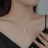 925 Silver Zircon Choker Necklace Classic Fine Jewelry