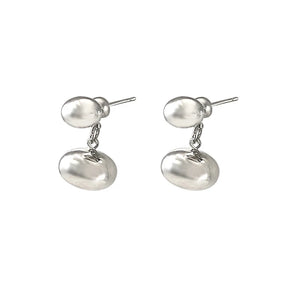 925 Sterling Silver Water Drop Stud Earrings for Women Party Jewelry
