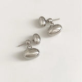 925 Sterling Silver Water Drop Stud Earrings for Women Party Jewelry