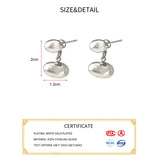 925 Sterling Silver Water Drop Stud Earrings for Women Party Jewelry