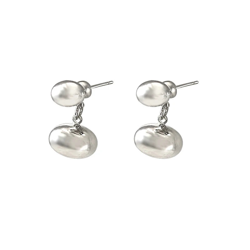 925 Sterling Silver Water Drop Stud Earrings for Women Party Jewelry