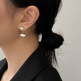 925 Sterling Silver Water Drop Stud Earrings for Women Party Jewelry