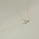 925 Silver Bowknot Zircon Choker Necklace Fine Jewelry