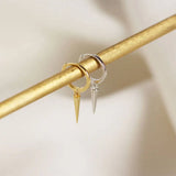 925 Sterling Silver Round Bead Hoop Earrings for Women