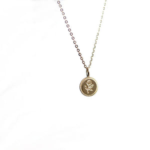 925 Silver Rose Flower Choker Necklace Romantic Gift