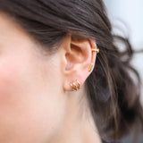 925 Sterling Silver Spiral Hoop Earrings Fine Jewelry