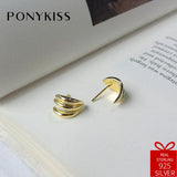 925 Sterling Silver Spiral Hoop Earrings Fine Jewelry