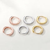 925 Silver Zircon Hoop Earrings, Party Accessory