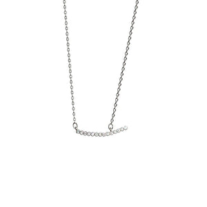 925 Silver Zircon Choker Necklace 14K Fine Jewelry