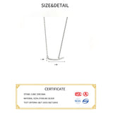 925 Silver Zircon Choker Necklace 14K Fine Jewelry