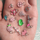 925 Sterling Silver Colorful Zircon Charms for DIY Jewelry Making